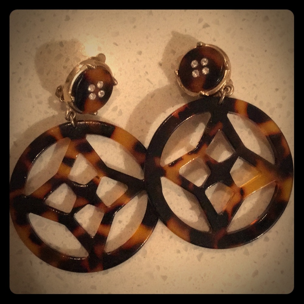 Tortoise earrings